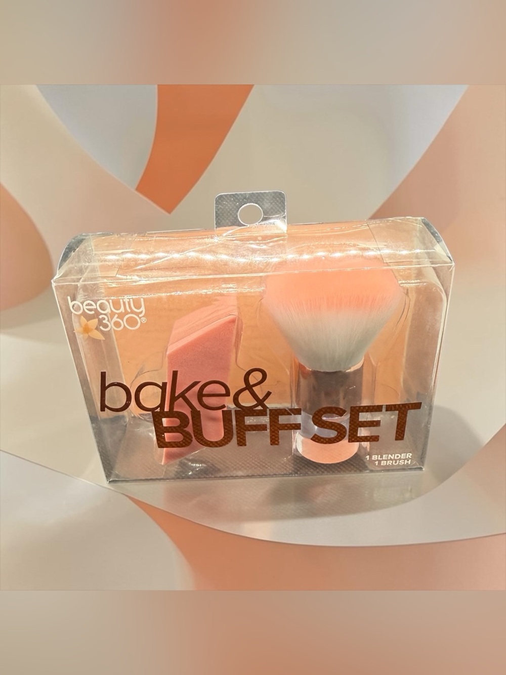 🏷️‼️5/$25🏷️‼️💕beauty 360💕Bake & Buff Set - Blender + Brush/NIB